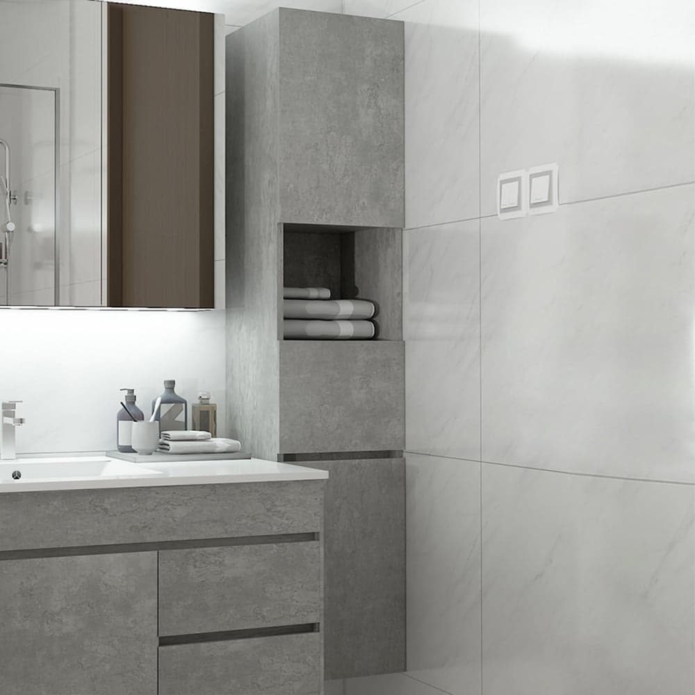 Modern Bathroom Cabinet with Drawers Wall Mounted Bathroom Cabinet with Doors with Shelf