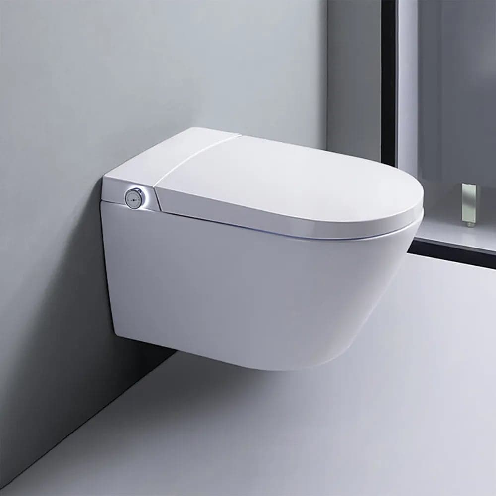 Airloo S2 Wall-Mounted Smart Bidet Toilet with In-Wall Tank White, 1.32 GPF
