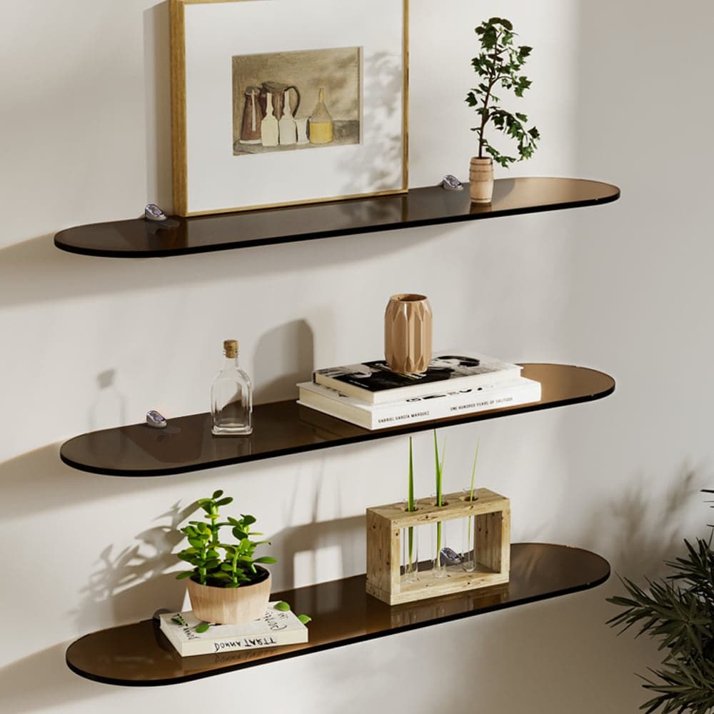 3-Tier Acrylic Wall Mounted Storage Racks Floating Shelves